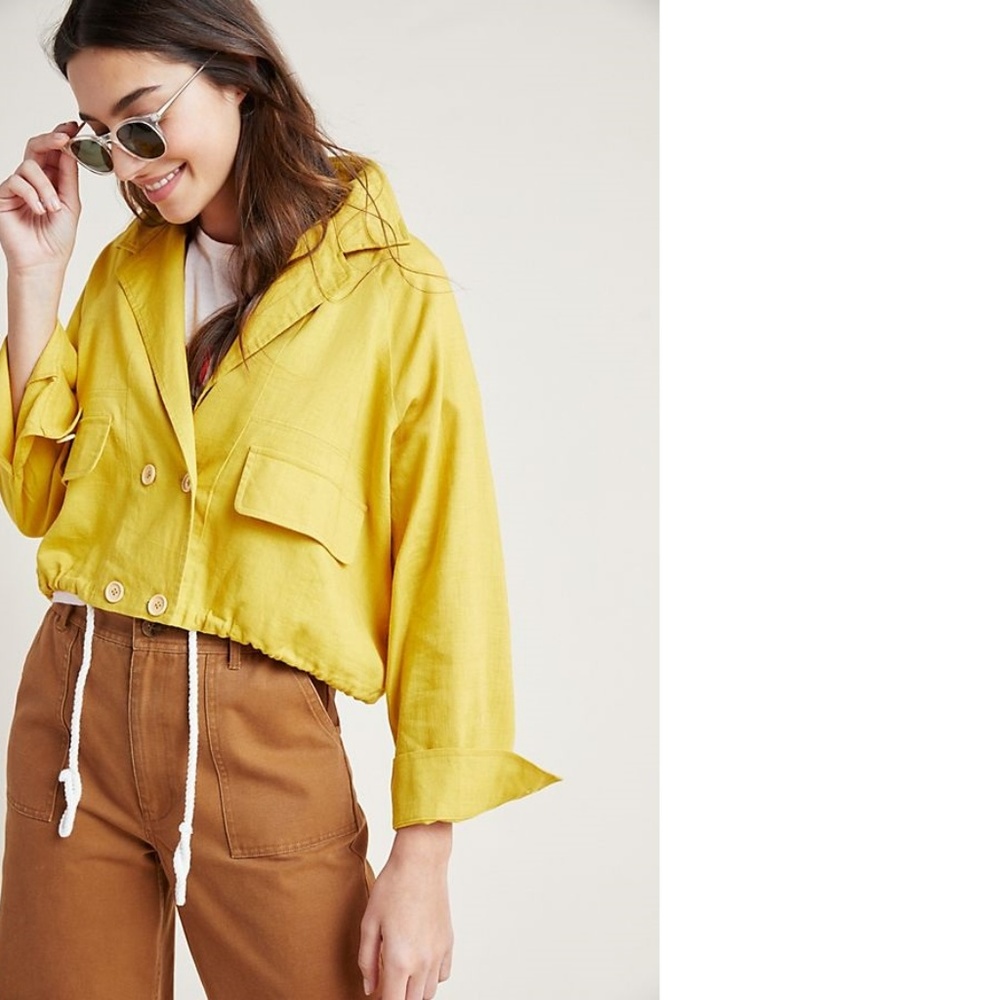 NEW Anthropologie Lucille Cropped Anorak - Picture 6 of 7